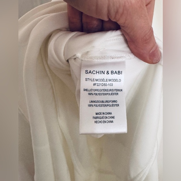 Sachin & Babi Camila flared hem dress in Ivory/White - Picture 13 of 15